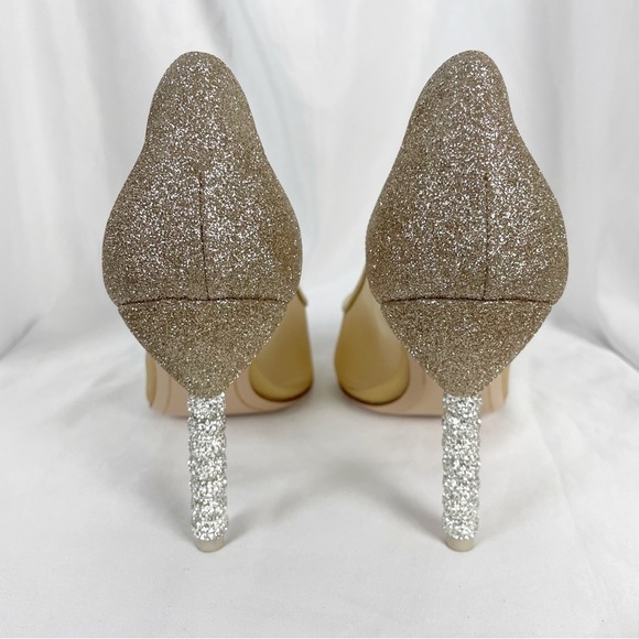 Sophia Webster Jasmine Crystal Glitter Pointed Toe Pumps Heels Cocktail Bridal - Picture 6 of 9